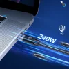 Orico CC240 USB-C–USB-C PD kábel 240 W 480 Mb/s 1,5 m fekete thumbnail