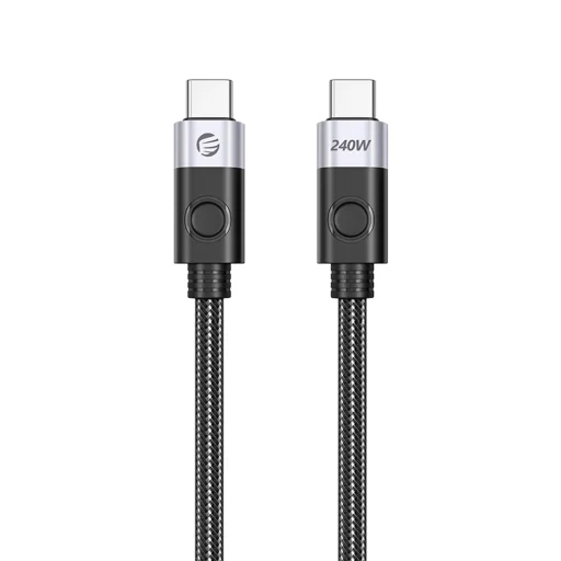 Orico CC240 USB-C – USB-C kábel, 240 W, USB4, 40 Gb/s, 8K 60Hz, 0,5 m, čierny - 1
