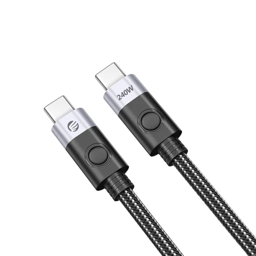 Orico CC240 USB-C – USB-C kábel, 240 W, USB4, 40 Gb/s, 8K 60Hz, 0,5 m, čierny - 3
