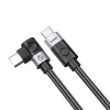 Orico CW240 USB-C–USB-C PD 240 W-os, 1 m-es derékszögű kábel, fekete thumbnail