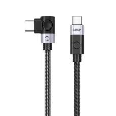 Orico CW240 USB-C – USB-C PD 240 W, 1 m uhlový kábel, čierny