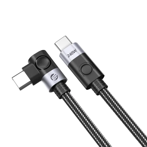 Orico CW240 USB-C – USB-C PD 240W, 1,5 m uhlový kábel, čierny - 3