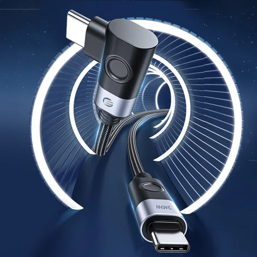 Orico CW240 USB-C – USB-C PD 240W, 1,5 m uhlový kábel, čierny - 6