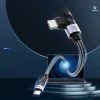 Orico C2CWT USB-C – USB-C PD derékszögű kábel, 100 W, 20 Gb/s, 2 m, fekete thumbnail