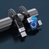Orico C2CWT USB-C – USB-C PD derékszögű kábel, 100 W, 20 Gb/s, 2 m, fekete thumbnail