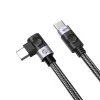 Orico C2CW USB-C – USB-C PD 100 W uhlový kábel, čierny, 0,5 m thumbnail