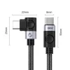 Orico C2CW USB-C – USB-C PD 100 W uhlový kábel, čierny, 0,5 m thumbnail
