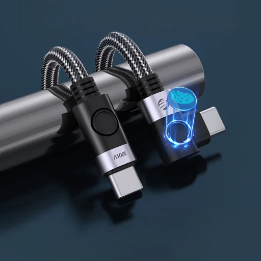 Orico C2CW USB-C – USB-C PD 100 W uhlový kábel, čierny, 0,5 m - 7