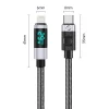 Orico LDC2L USB-C–Lightning PD 29 W-os kábel LED kijelzővel, 480 Mb/s, 2 m, fekete thumbnail