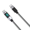 Orico LDC2C USB-C – USB-C PD 100 W kábel s LED displejom, 480 Mb/s, 2 m, 2 ks, čierny thumbnail