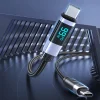 Orico LDC2C USB-C–USB-C PD 100 W-os kábel LED kijelzővel, 480 Mb/s, 3 m, fekete thumbnail