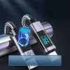 Orico LDC2C USB-C–USB-C PD 100 W-os kábel LED kijelzővel, 480 Mb/s, 3 m, fekete thumbnail