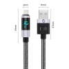 Orico LDA2L USB-A–Lightning kábel LED-kijelzővel, 12 W, 0,5 m, fekete-ezüst thumbnail