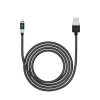 Orico LDA2L USB-A–Lightning kábel LED-kijelzővel, 12 W, 0,5 m, fekete-ezüst thumbnail