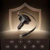 Orico FC-66-1A2C 66 W-os autós töltő beépített visszahúzható USB-C kábellel, fekete thumbnail