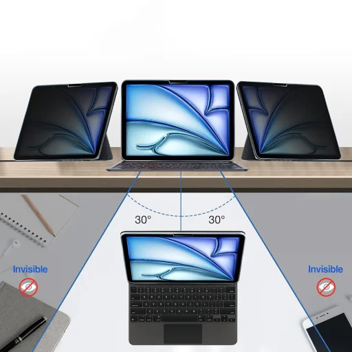 Samsung Galaxy Tab A9 Plus / A11 Plus Techsuit ArmorGlass CrystalHD privátne tvrdené ochranné sklo, 2 ks - 3