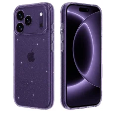 iPhone 18 Pro / iPhone 17 Pro Átlátszó Techsuit SparkleSkin tok