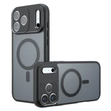 Matné čierne puzdro Techsuit PureFrost MagSafe pre iPhone 18 Pro Max / iPhone 17 Pro Max