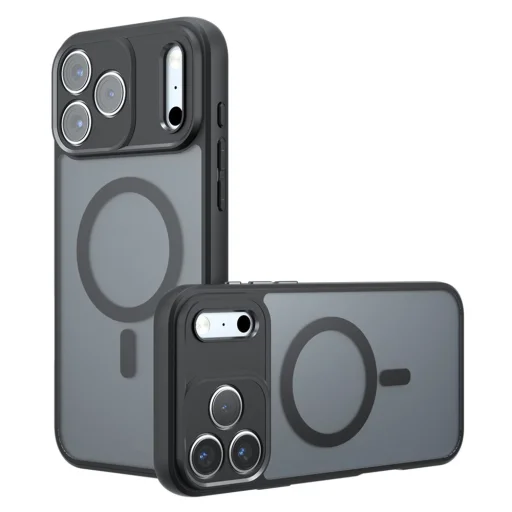 iPhone 18 Pro Max / iPhone 17 Pro Max matt fekete Techsuit PureFrost MagSafe tok - 1