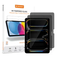 iPad Pro 13 (2024/2025) a iPad Air 13 (2024/2025/2026) Techsuit ArmorGlass CrystalHD privátne ochranné sklo, 2 ks tvrdeného skla