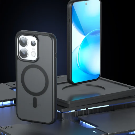  Oppo Reno16 Pro matt fekete Techsuit PureFrost MagSafe tok - 2