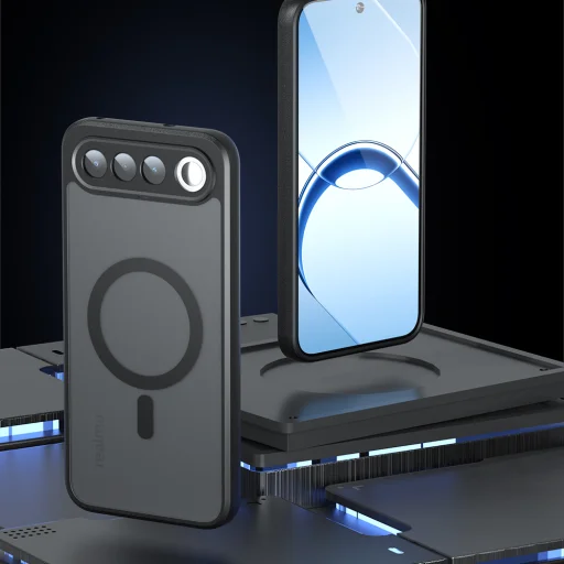 Techsuit PureFrost MagSafe tok Realme 16 5G készülékhez, matt fekete - 2