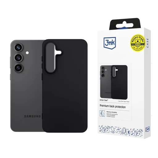 Samsung Galaxy S25 FE čierne puzdro na telefón 3mk Matt Case - 1