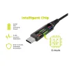Mobile Origin CB4 240 W-os kijelzős USB-C–USB-C kábel, 1,5 m, asztroszürke thumbnail