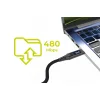 Mobile Origin CB4 240 W-os kijelzős USB-C–USB-C kábel, 1,5 m, asztroszürke thumbnail