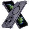 Xiaomi 17 Ultra füstfekete Techsuit ütésálló átlátszó szilikon MagSafe tok thumbnail