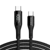 Mobile Origin CB2 USB-C–USB-C kijelzős kábel 100 W 1,5 m fekete thumbnail
