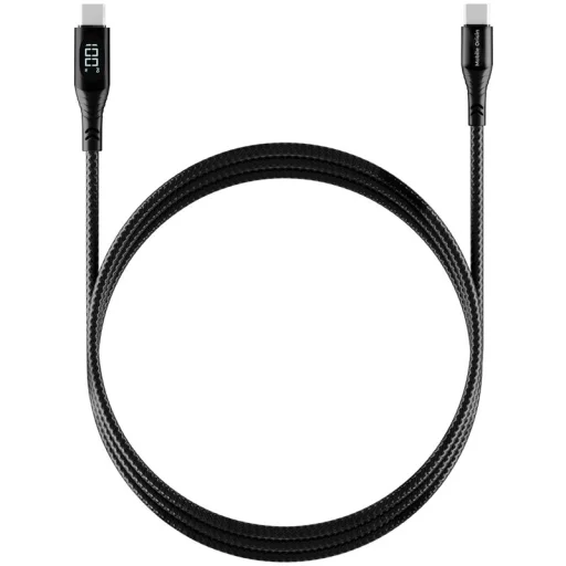 Mobile Origin CB2 USB-C – USB-C kábel s displejom 100 W 1,5 m čierny - 3