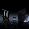 Baseus Nomos NH21 nabíjacia stanica 5 v 1 so zaťahovacím USB-C káblom, 160W, kozmická čierna thumbnail