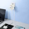 Baseus Travel Adapter EnerCore CG11 E0307E01 univerzális GaN utazóadapter kihúzható USB-C kábellel, 70 W, fehér thumbnail