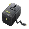 Baseus PicoGo AG11 (E0307F00) univerzálny cestovný adaptér so sťahovacím USB-C káblom, 45 W, čierny thumbnail