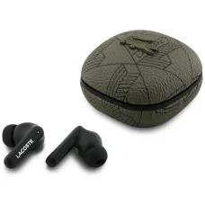 Lacoste Monogram The Blend TWS Bluetooth slúchadlá s potlačením hluku ENC a ANC, zelené