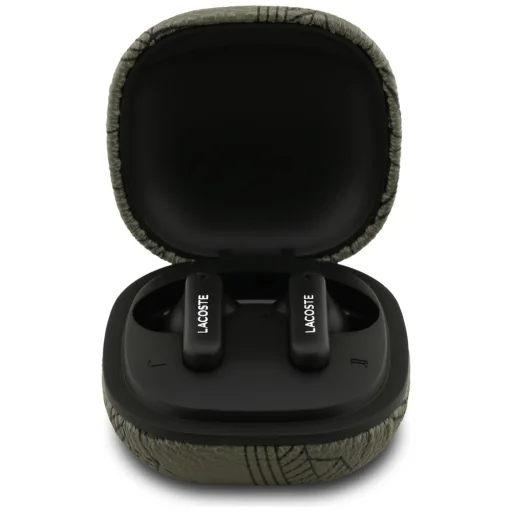 Lacoste Monogram The Blend TWS Bluetooth slúchadlá s potlačením hluku ENC a ANC, zelené - 4