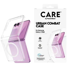 CARE by PanzerGlass Flagship Urban Combat tok Samsung Galaxy Z Flip8 / Z Flip7 készülékhez, átlátszó
