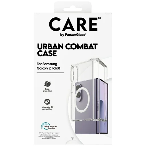 CARE by PanzerGlass Flagship Urban Combat tok Samsung Galaxy Z Fold8 készülékhez, átlátszó - 4