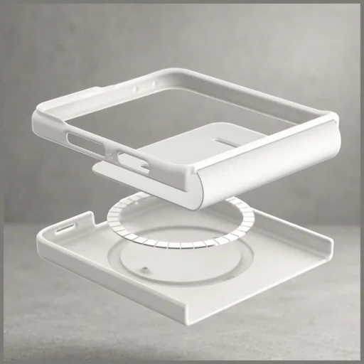 Araree Aero Flex M MagSafe Qi2 puzdro pre Samsung Galaxy Z Flip8, krémové - 3