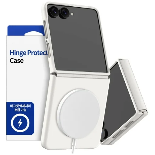 Araree Aero Flex M MagSafe Qi2 puzdro pre Samsung Galaxy Z Flip8, krémové - 1