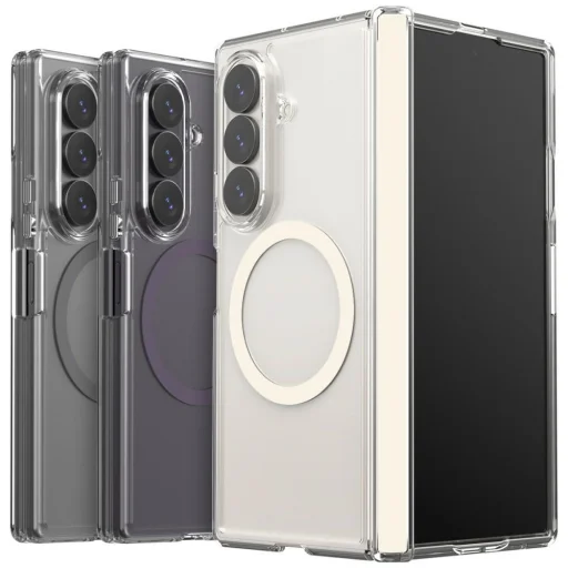Araree Duple 360 M MagSafe Qi2 tok Samsung Galaxy Z Fold8 Ultra készülékhez, krémszínű - 3