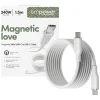 Empower by PanzerGlass Magnetic 240 W USB-C–USB-C kábel, 1,5 m, ezüst-fehér thumbnail