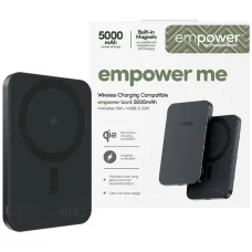 PanzerGlass Empower Bank 5000 mAh külső akkumulátor, űrfekete
