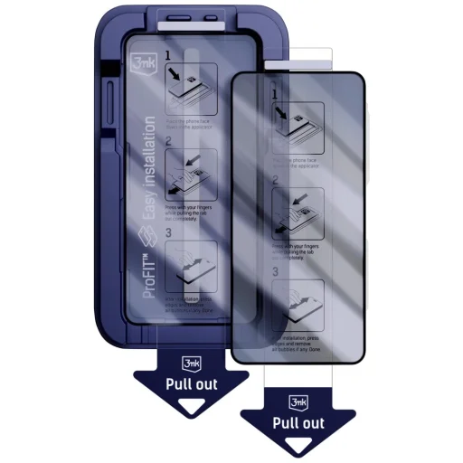 3MK HardGlass Max tvrdené sklo s aplikátorom pre Samsung Galaxy S26 Ultra, čierne - 7