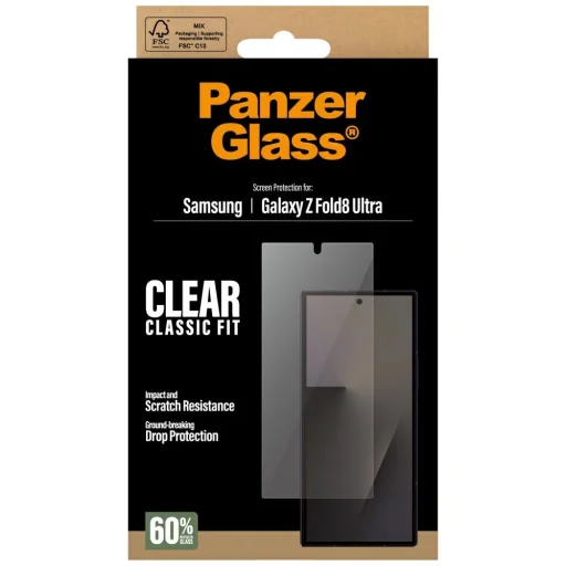 Tvrdené sklo PanzerGlass Sub-Screen Classic Fit pre Samsung Galaxy Fold8 Ultra - 4