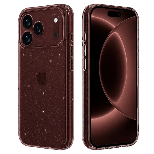 iPhone 18 Pro Max / iPhone 17 Pro Max Techsuit SparkleSkin Series csillámos átlátszó tok - 1