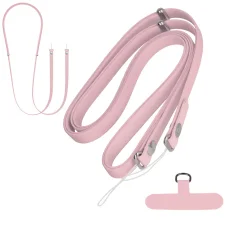 Állítható crossbody telefonpánt rózsaszín