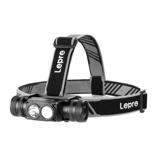 Lepro PR320018 nabíjateľná LED čelovka, 1000 lm, čierna - 1
