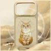 Nimmy Lucky Fashion Cat MagSafe keménytok iPhone 17 Pro Max / 18 Pro Max készülékhez, barna thumbnail